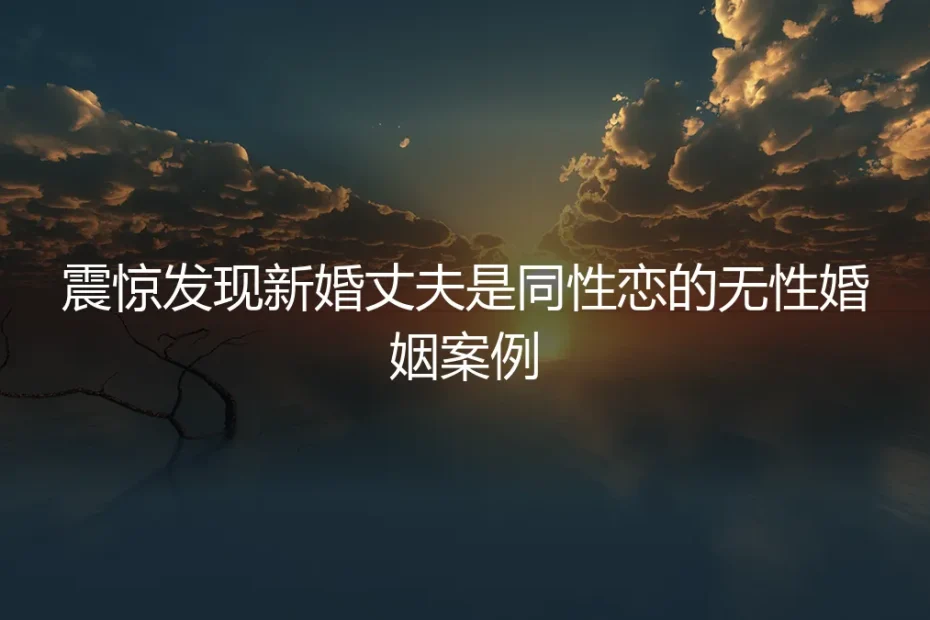 新婚夜发现丈夫是同性恋：无性婚姻中的法律困局与情感重建