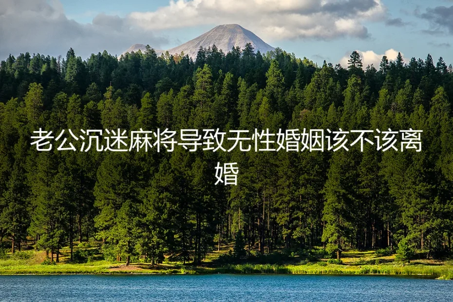 伴侣沉迷麻将导致无性婚姻，离婚是唯一出路吗？一份清醒的风险与选择评估