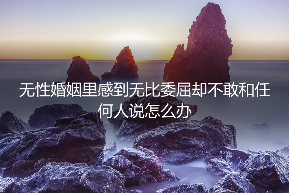 无性婚姻中的委屈与孤独：无处言说的困境与理性出路
