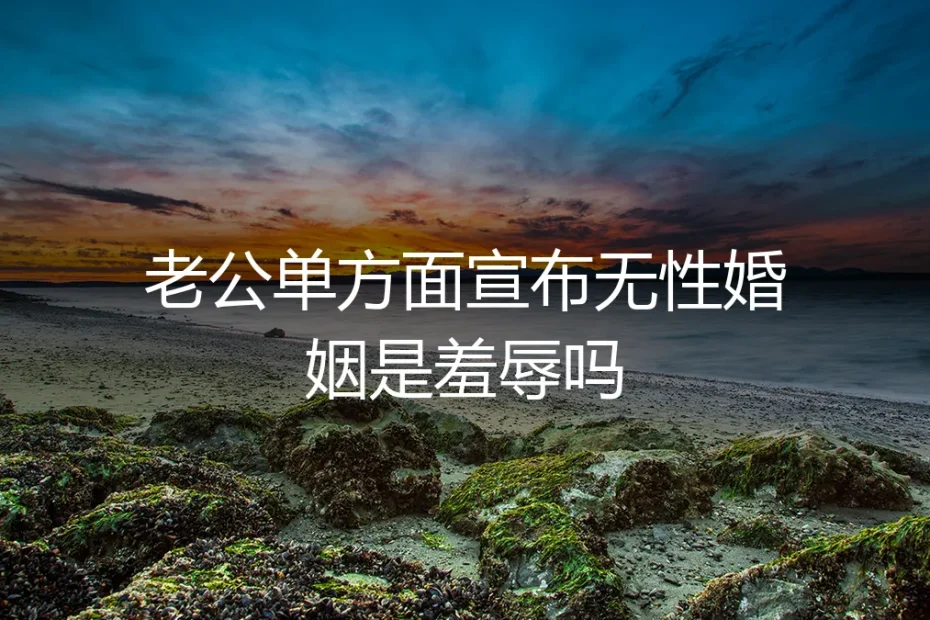 老公单方面宣布无性婚姻，是羞辱还是契约？无性婚姻中的权力与尊严深度解析