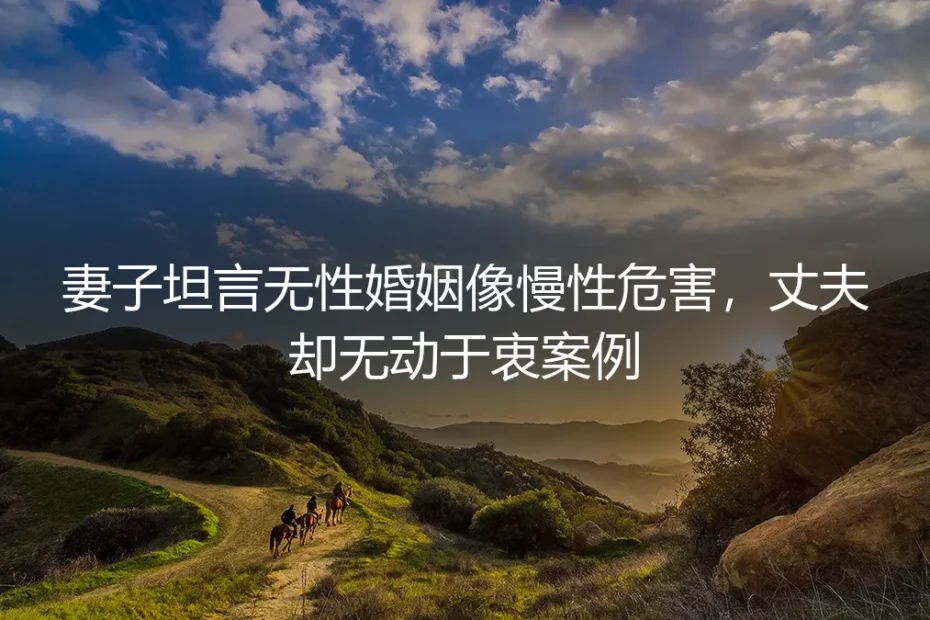 妻子坦言无性婚姻如慢性危害，丈夫却无动于衷：一个真实案例的深度剖析与破局指南