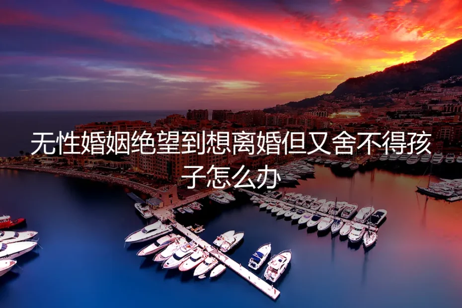 无性婚姻中，绝望到想离婚却又舍不得孩子，怎么办？