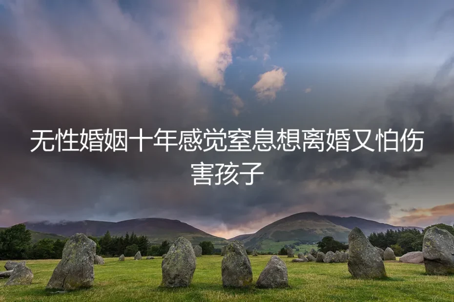 无性婚姻十年:在窒息感与孩子之间,如何找到出路?