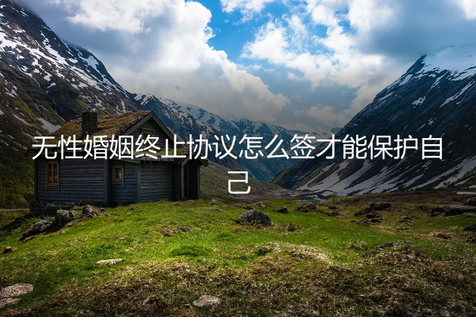 无性婚姻终止协议:保姆级避坑指南,如何签才能最大化保护自己