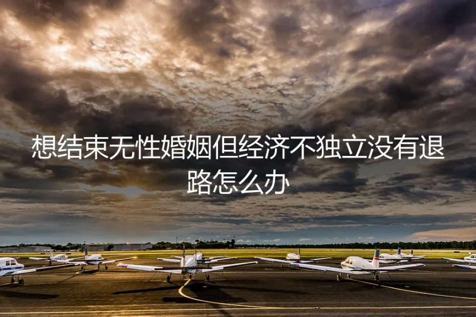 无性婚姻中经济不独立，如何规划退路？一份清醒的风险前置指南