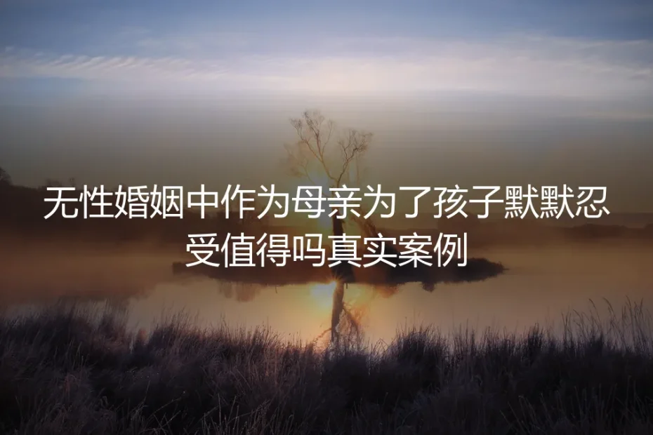 无性婚姻中,母亲为了孩子默默忍受值得吗?一个真实案例的深度剖析