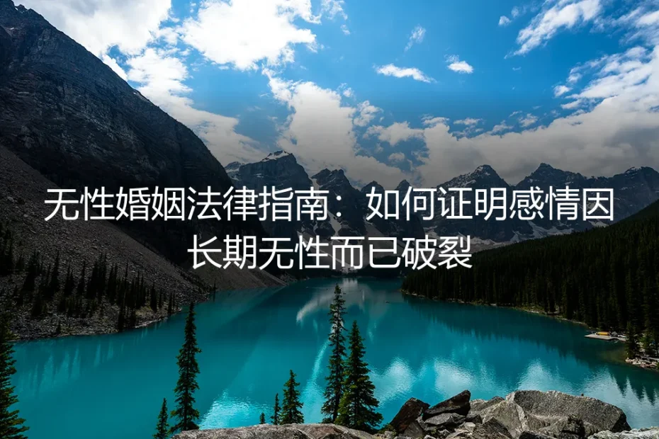 无性婚姻法律实操指南:如何有效证明“感情因长期无性而已破裂”