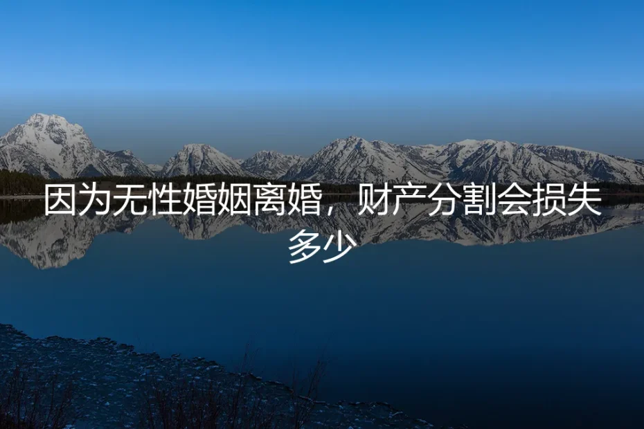 无性婚姻破裂,财产分割会损失多少?一份详尽的避坑与止损指南