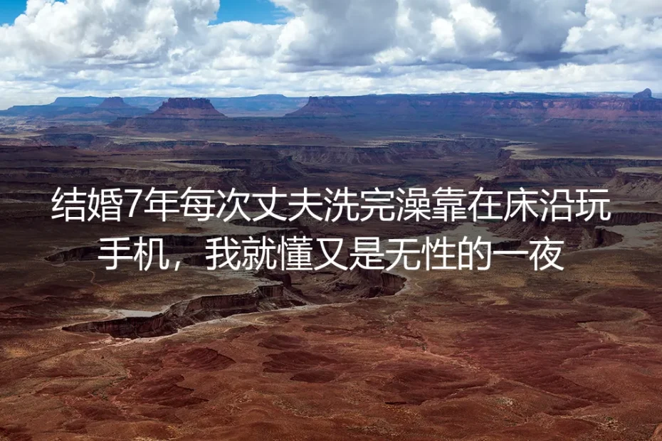 结婚第七年，他靠在床沿玩手机的背影，是我们最沉默的婚姻暗号