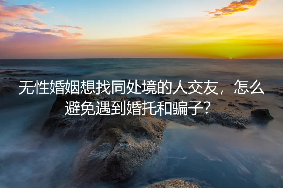 无性婚姻同处境交友防骗保姆级指南：精准识别婚托、规避人财两空风险
