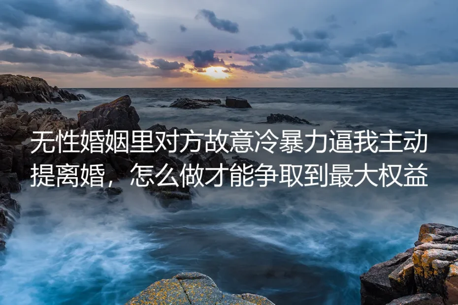 无性婚姻遭遇冷暴力逼离怎么争取最大权益？核心问题深度答疑