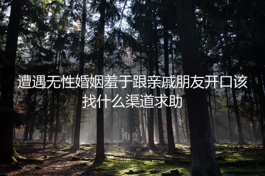 遭遇无性婚姻羞于跟亲友开口？保姆级求助实操避坑指南