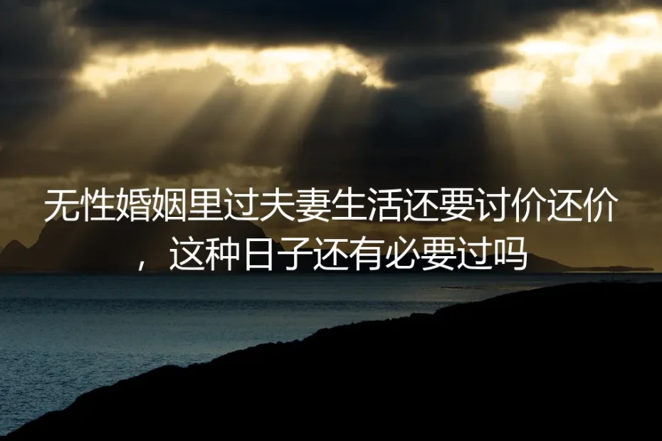 无性婚姻FAQ:夫妻生活要讨价还价的日子还要过吗