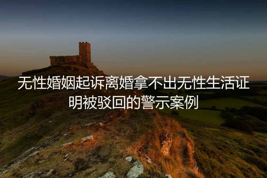 无性婚姻起诉离婚拿不出无性生活证明被驳回:一个真实败诉案例的警示