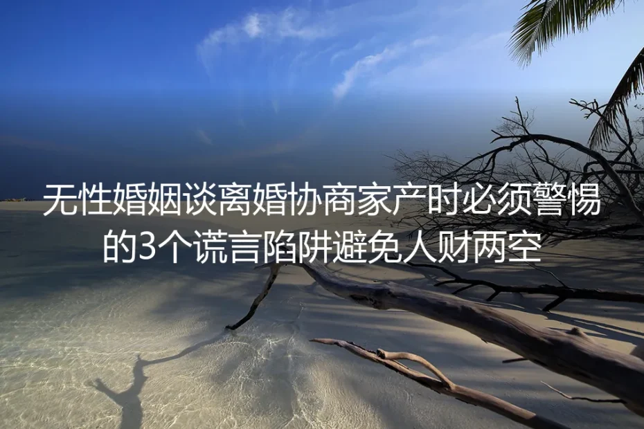 无性婚姻离婚协商家产保姆级避坑指南：识破3个谎言陷阱 避免人财两空