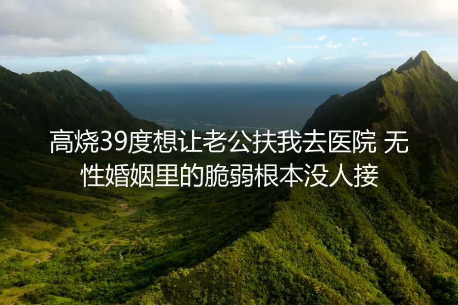 高烧39度喊不动老公陪诊:无性婚姻里的脆弱,从来等不到接你的人