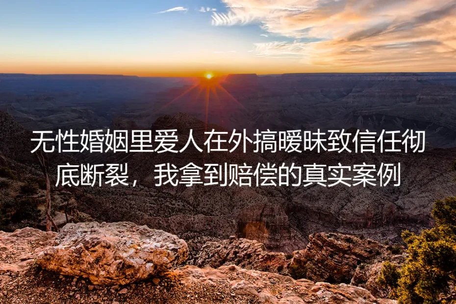 无性婚姻遭遇伴侣暧昧致信任断裂:我拿到合理赔偿的真实经历剖析