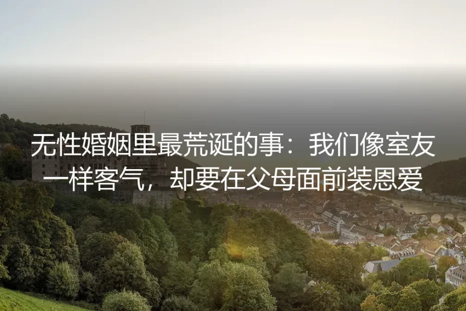 无性婚姻里最荒诞的事:我们像室友一样客气,却要在父母面前装恩爱