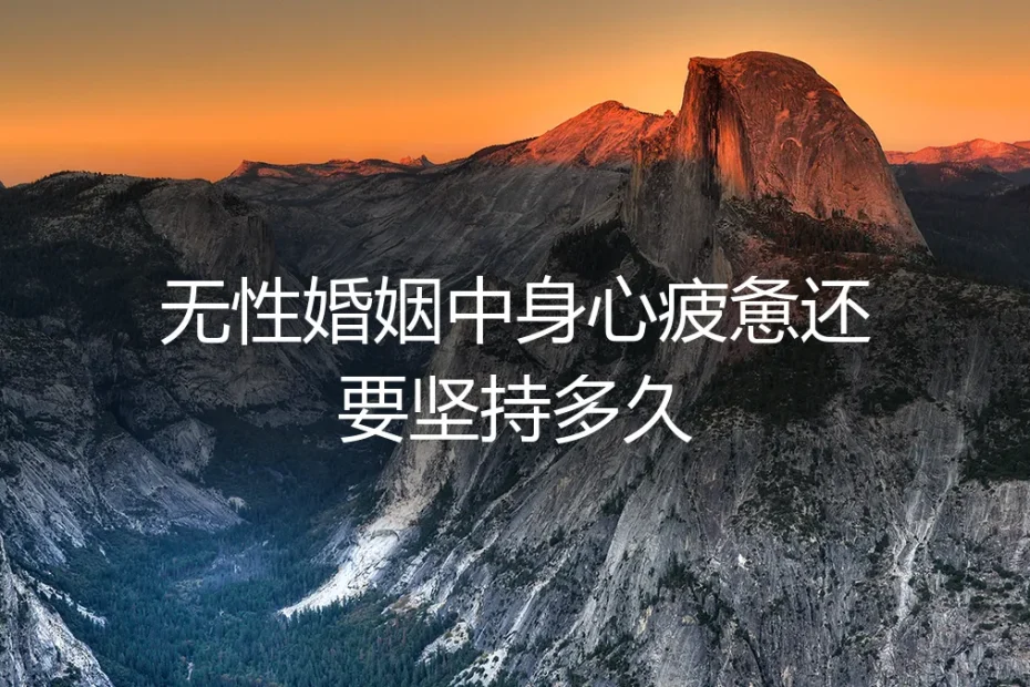 无性婚姻中身心疲惫还要坚持多久?高频痛点深度答疑