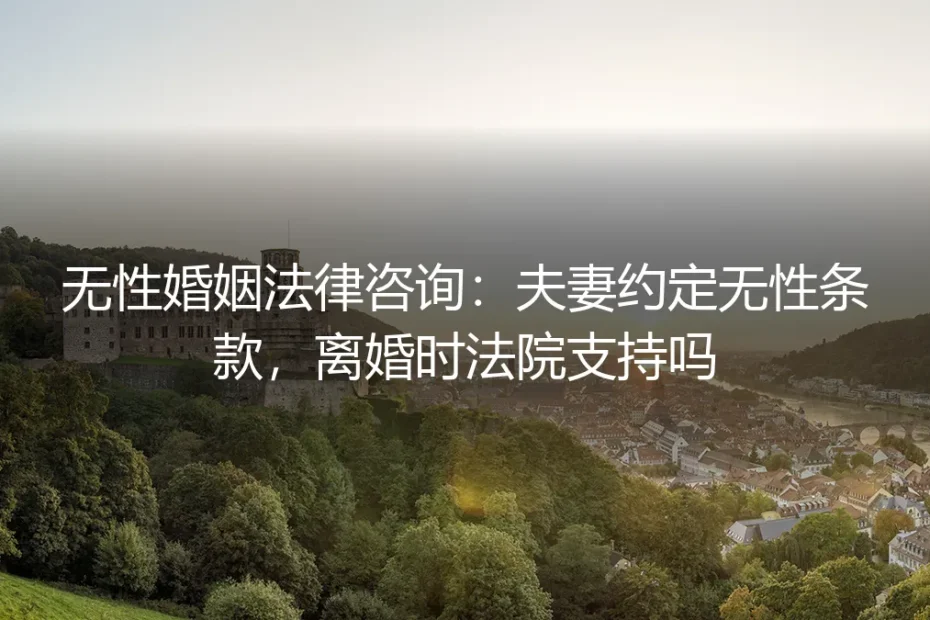 无性婚姻法律咨询：夫妻约定“无性条款”，离婚时法院支持吗？