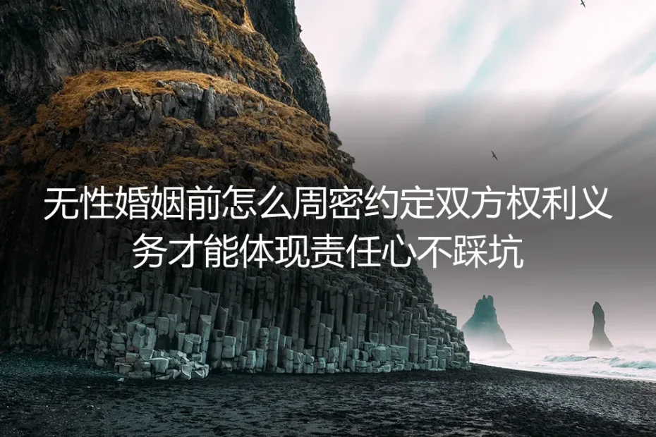 无性婚姻前怎么周密约定双方权利义务,才能体现责任心不踩坑?保姆级实操指南
