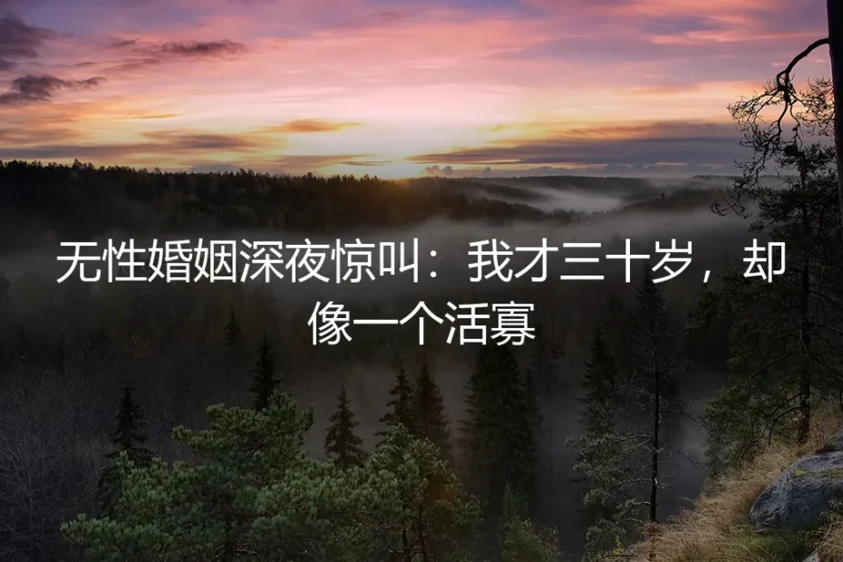 无性婚姻深夜惊叫:我才三十岁,却像一个活寡