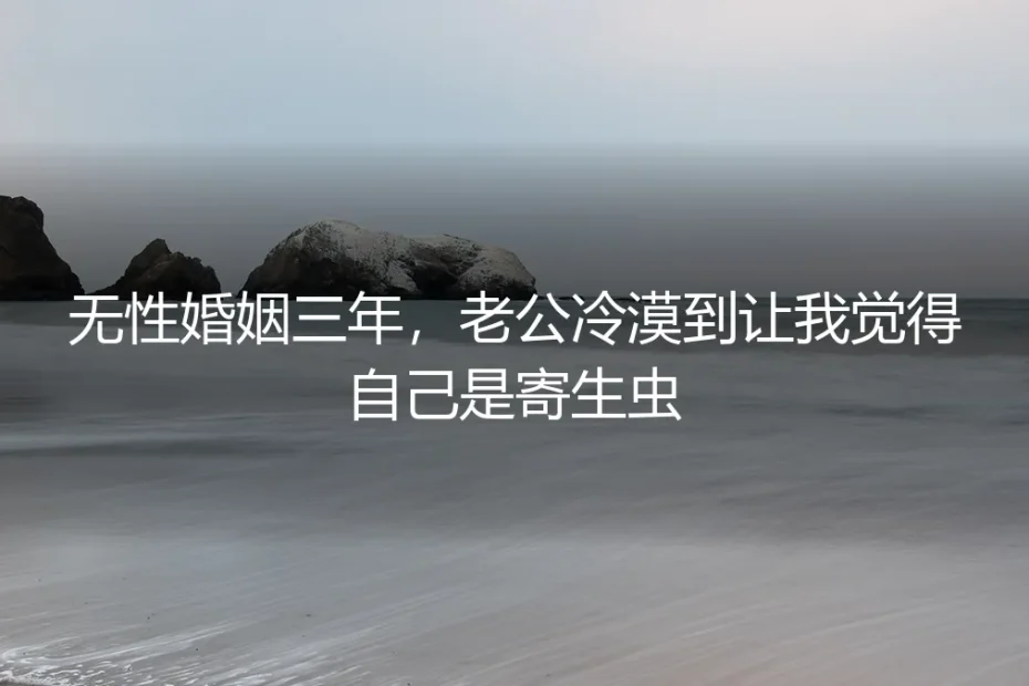 无性婚姻三年,老公冷漠到让我觉得自己是寄生虫:从困局到破局的真实样本