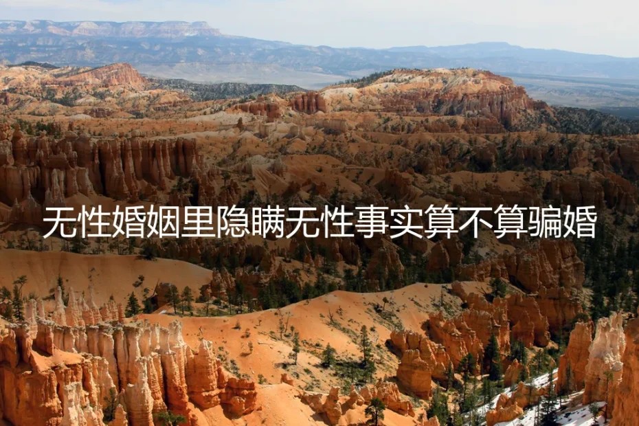 无性婚姻里隐瞒无性事实算不算骗婚?深度答疑与风险前置