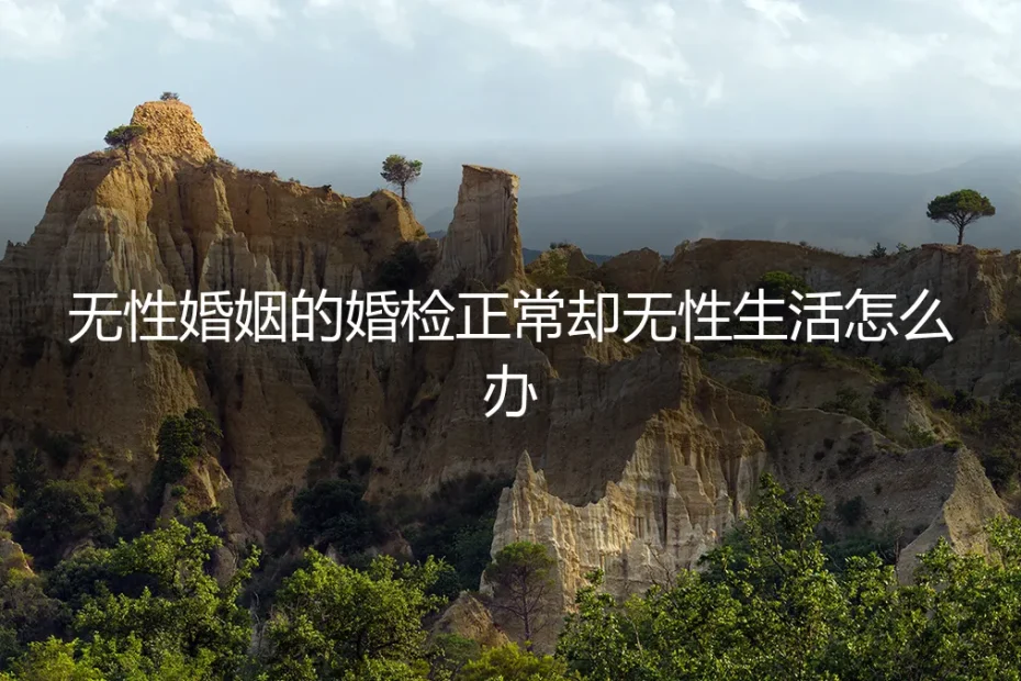 婚检正常却无性生活？无性婚姻的真相与出路