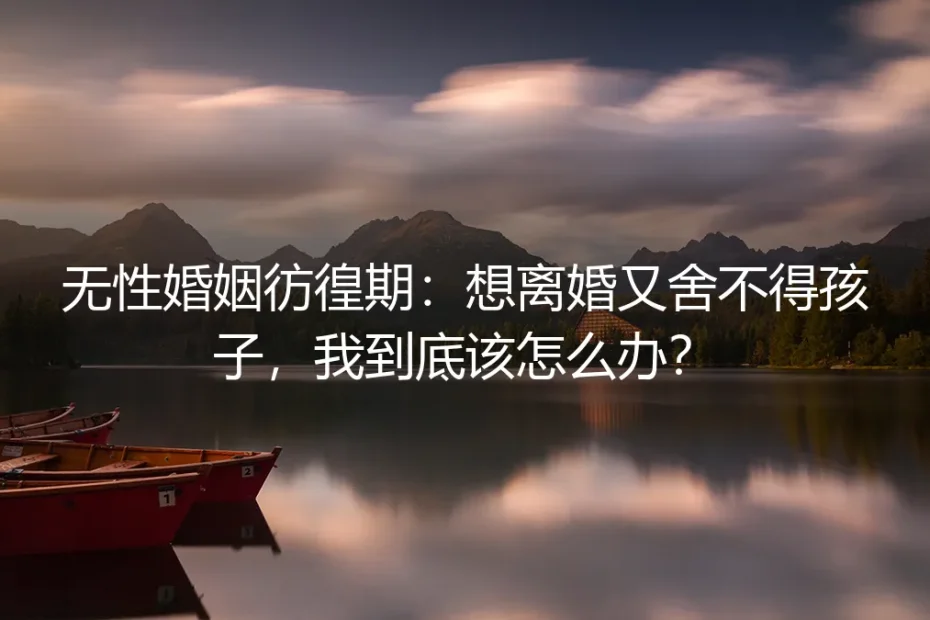 无性婚姻彷徨期:想离婚又舍不得孩子,我到底该怎么办?